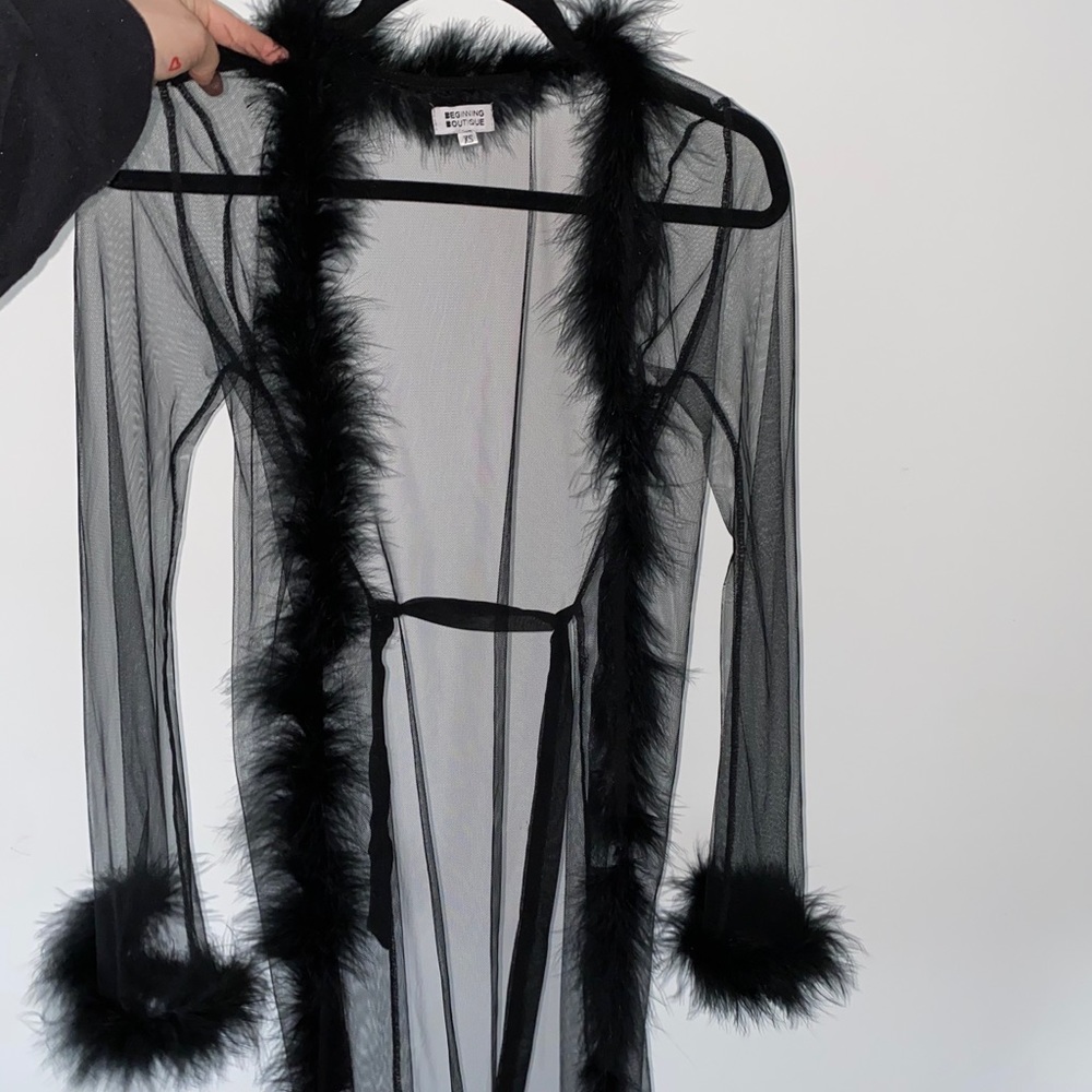 Black sexy robe